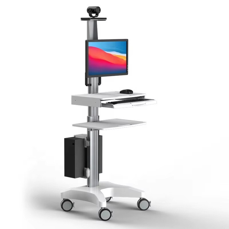 Medical Lab Equipments - Medical Trolley Mobile Cart Silent Wheel