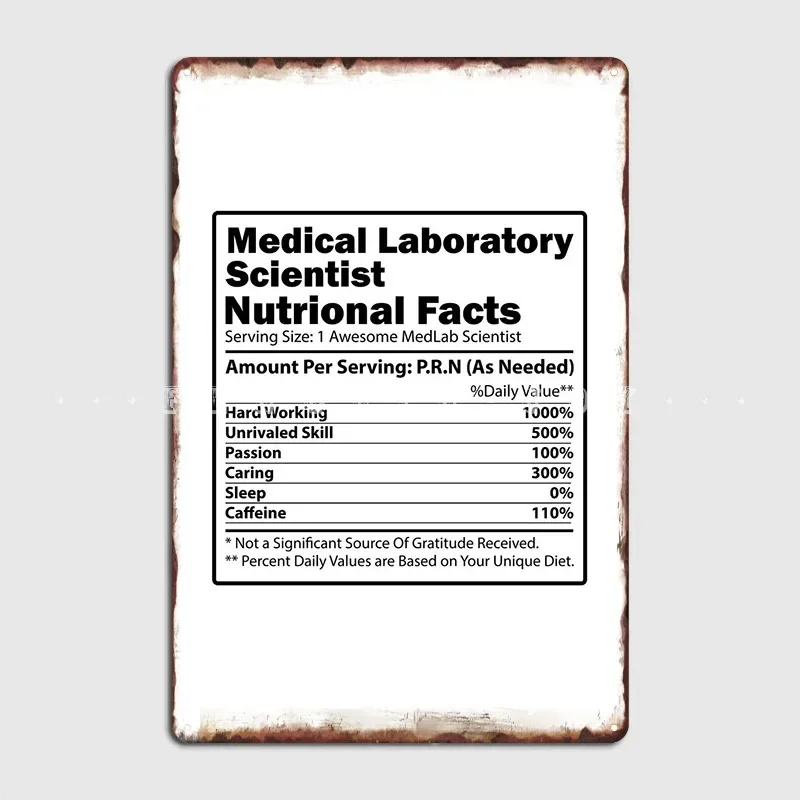 Medical Lab Posters - Medical Lab Scientist Gift Metal Sign