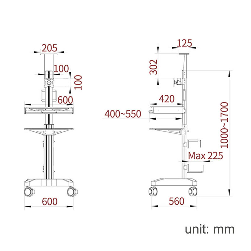 Medical Trolley Mobile Cart Si – обзор и цена Medical Lab Equipments