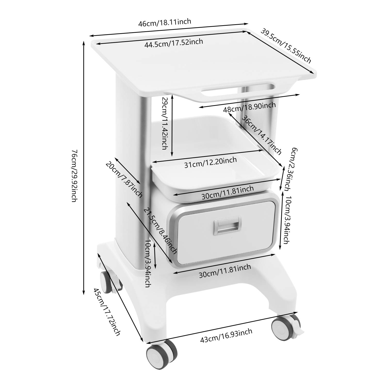 Lab Utility Cart Mobile Work S – обзор и цена Medical Lab Equipments
