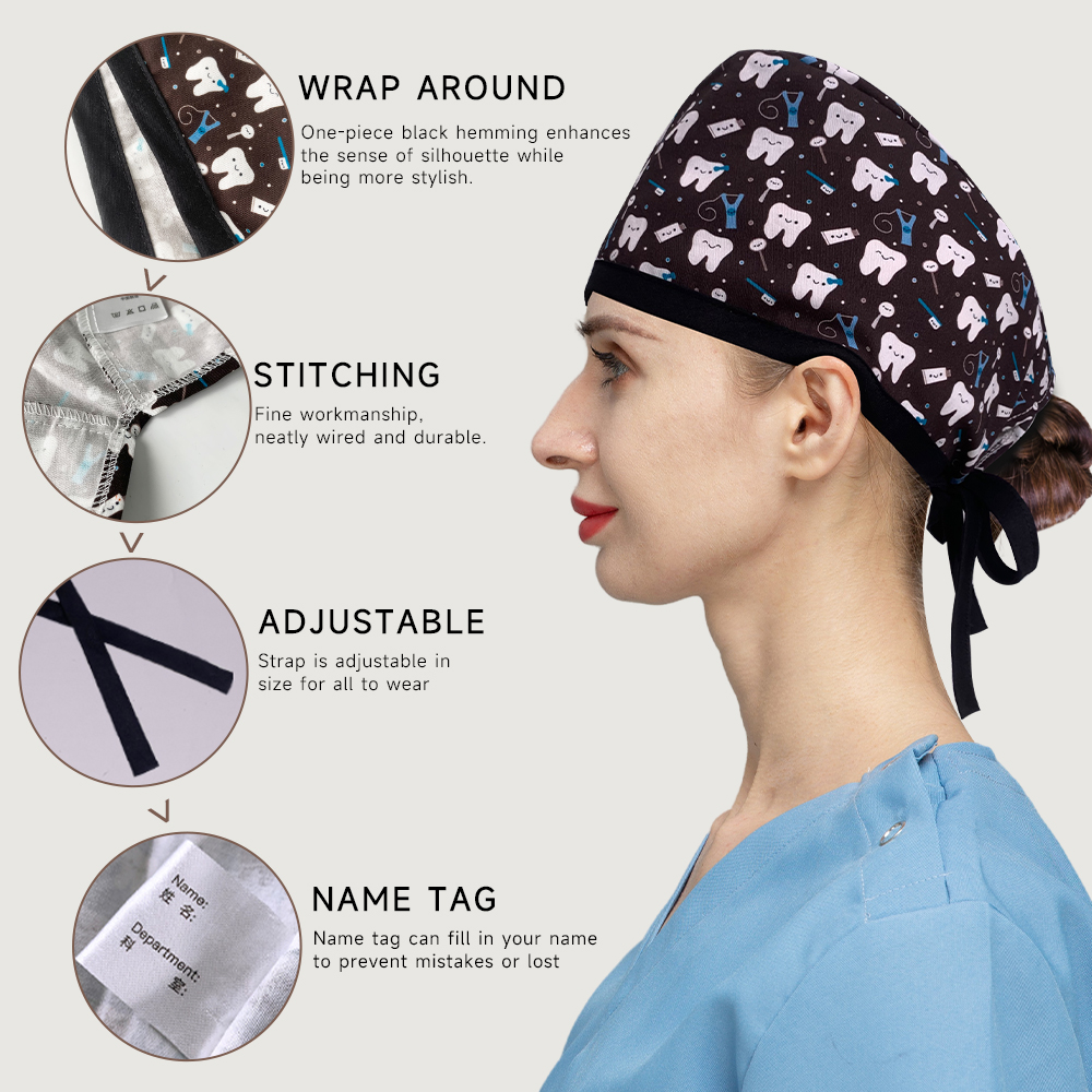Scrubs Cap Adjustable Tie Nurs – обзор и цена Medical Lab Science