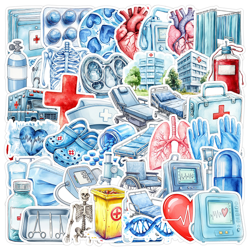 50PCS Cartoon Medical Equipmen – обзор и цена Medical Lab Equipments