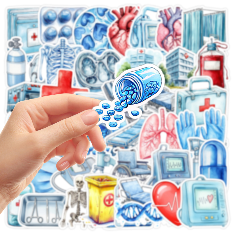 50PCS Cartoon Medical Equipmen – обзор и цена Medical Lab Equipments